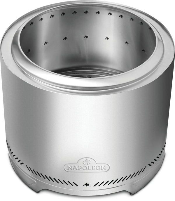 Napoleon Timberwolf Outdoor Smokeless Multi-Fuel Fire Pit, Stainless Steel, 22-in C9