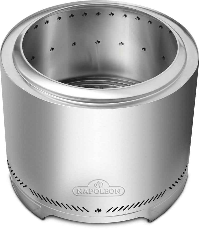 Napoleon Timberwolf Outdoor Smokeless Multi-Fuel Fire Pit, Stainless Steel, 22-in C9