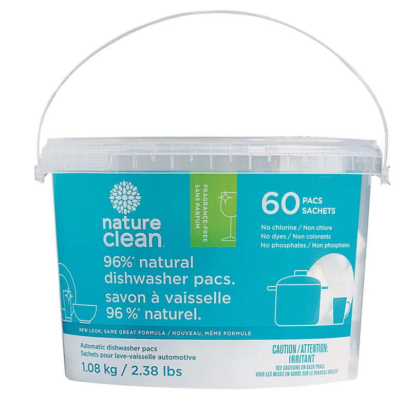 Nature Clean Dishwasher Detergent Tabs, Unscented, 60-ct J2