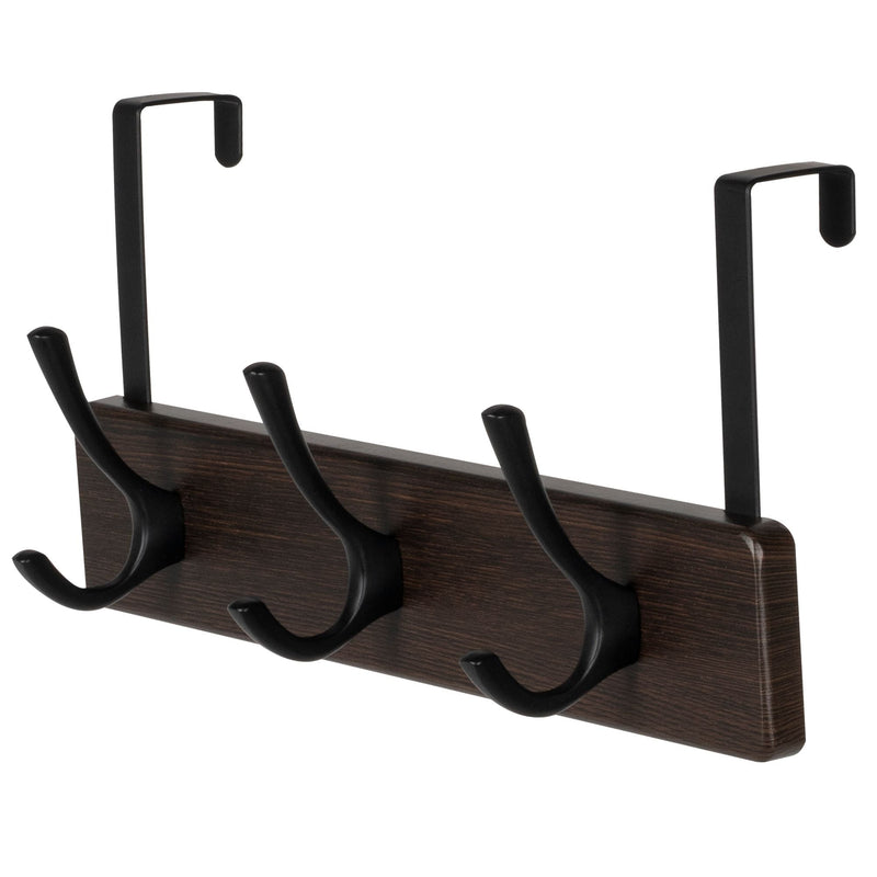 Neatfreak 13.3" Traditional Wall 3 Hook Rack, Brown S1