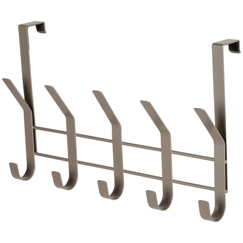 Neatfreak 16.1" Over The Door Metal 5 Hook, Champagne X1