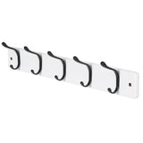 Neatfreak 21.6" Modern Wall 5 Hook Rack, White