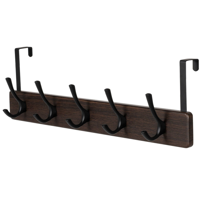 Neatfreak 21.6" Traditional Wall 5 Hook Rack, Brown M3