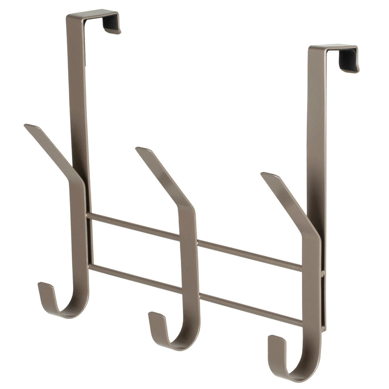 Neatfreak 8.5" Over The Door Metal 3 Hook, Champagne I5