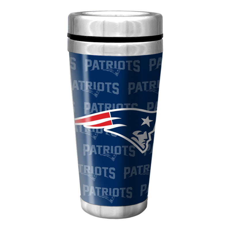 New England Patriots Insulated Stainless Steel Travel Mug For NFL Football Fans/Collectors, 16-oz K8
