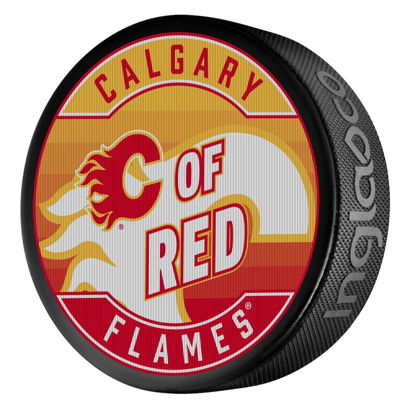 NHL Calgary Flames Dual-Image Lenticular Hockey Puck, 6-oz K3