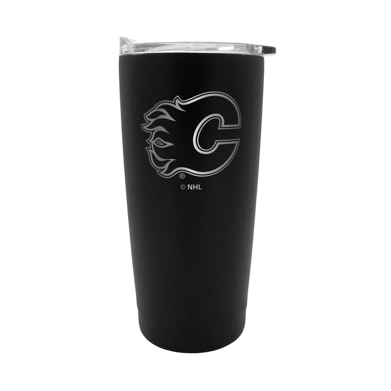 NHL Calgary Flames Executive Stainless Steel Insulated Travel Tumbler, Black, 20-oz L3