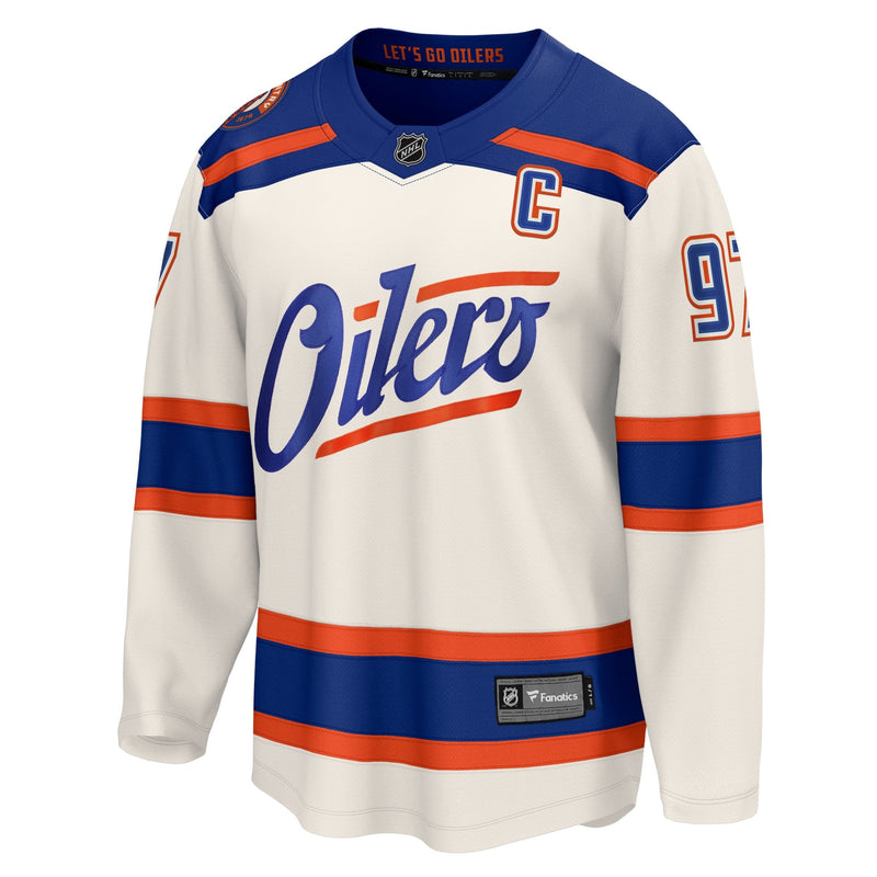 NHL Edmonton Oilers 2025 Adult Standard Connor McDavid Alternate Breakaway Player Jersey, Various Sizes F0