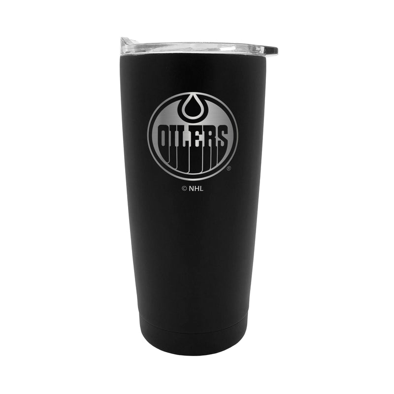 NHL Edmonton Oilers Executive Stainless Steel Insulated Travel Tumbler, Black, 20-oz H6