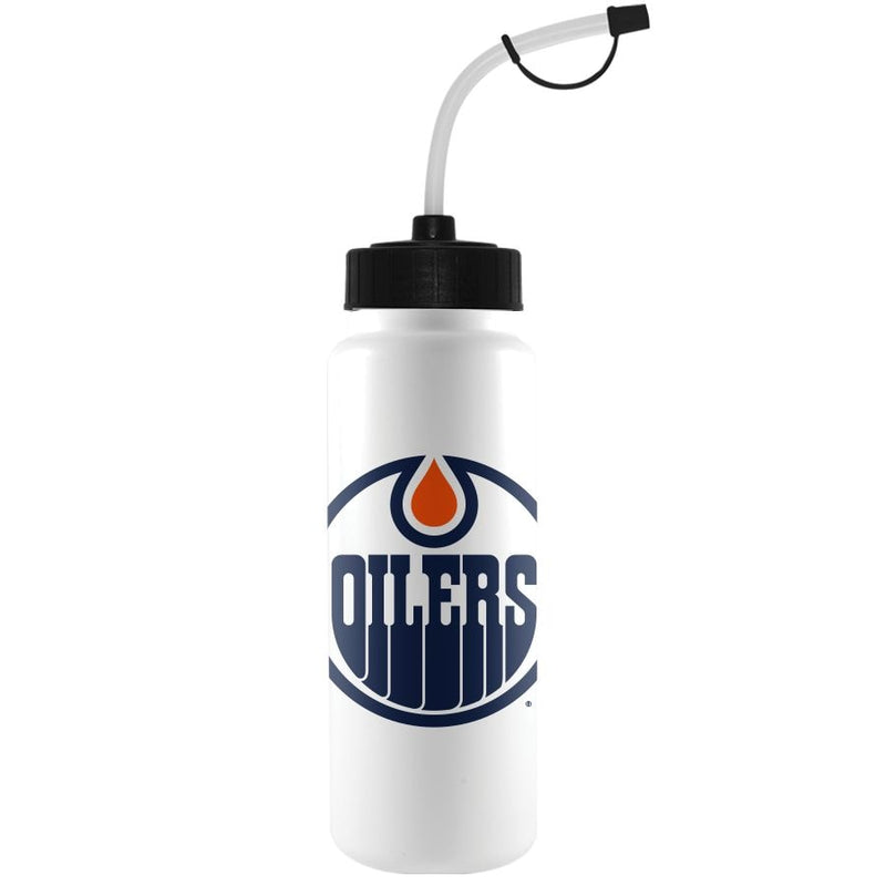 NHL Edmonton Oilers Officially Licensed Hockey Water Bottle, 1-L N0