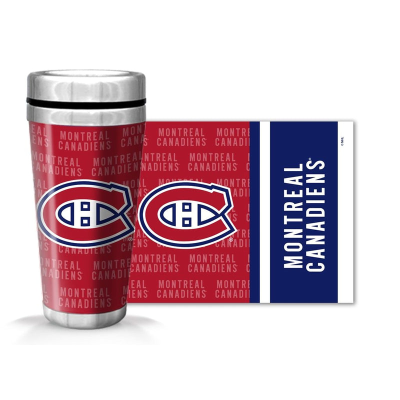 NHL Montreal Canadiens Full Wrap Wallpaper Travel Mug, 14-oz E2
