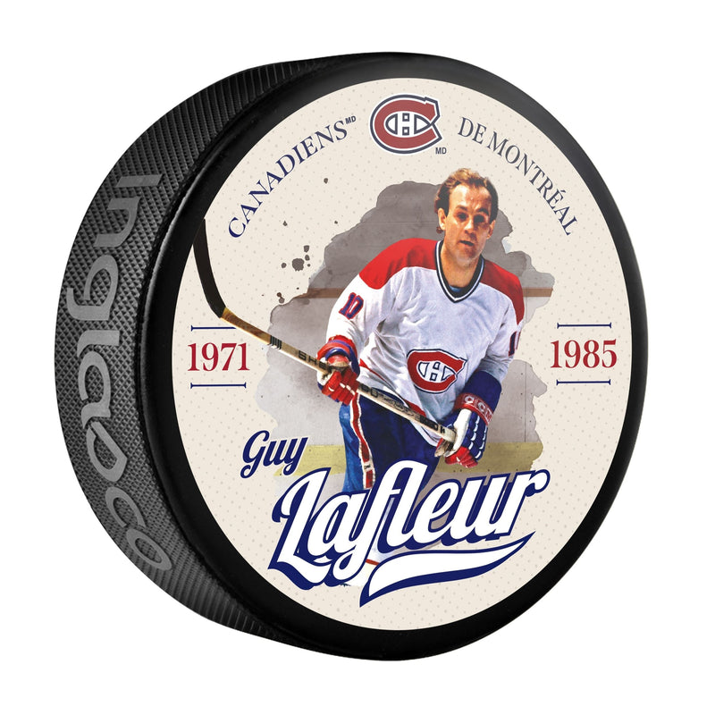 NHL Montreal Canadiens Guy Lafleur Hockey Puck, 6-oz D2