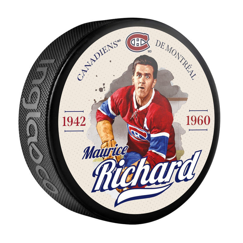 NHL Montreal Canadiens Maurice Richard Hockey Puck, 6-oz D0