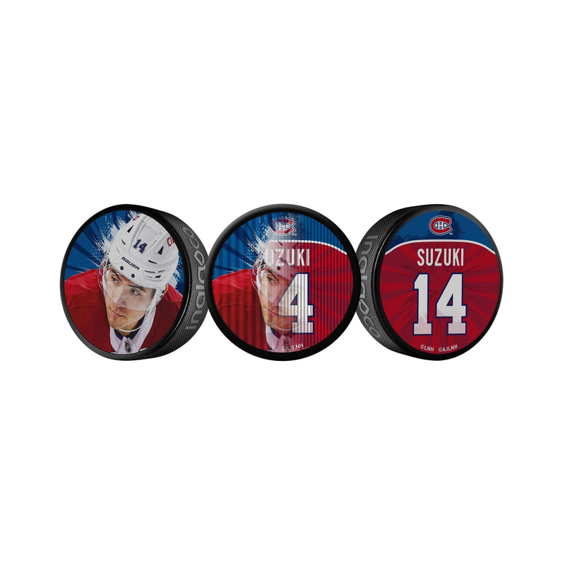 NHL Montreal Canadiens Nick Suzuki Dual-Image Lenticular Hockey Puck, 6-oz D8