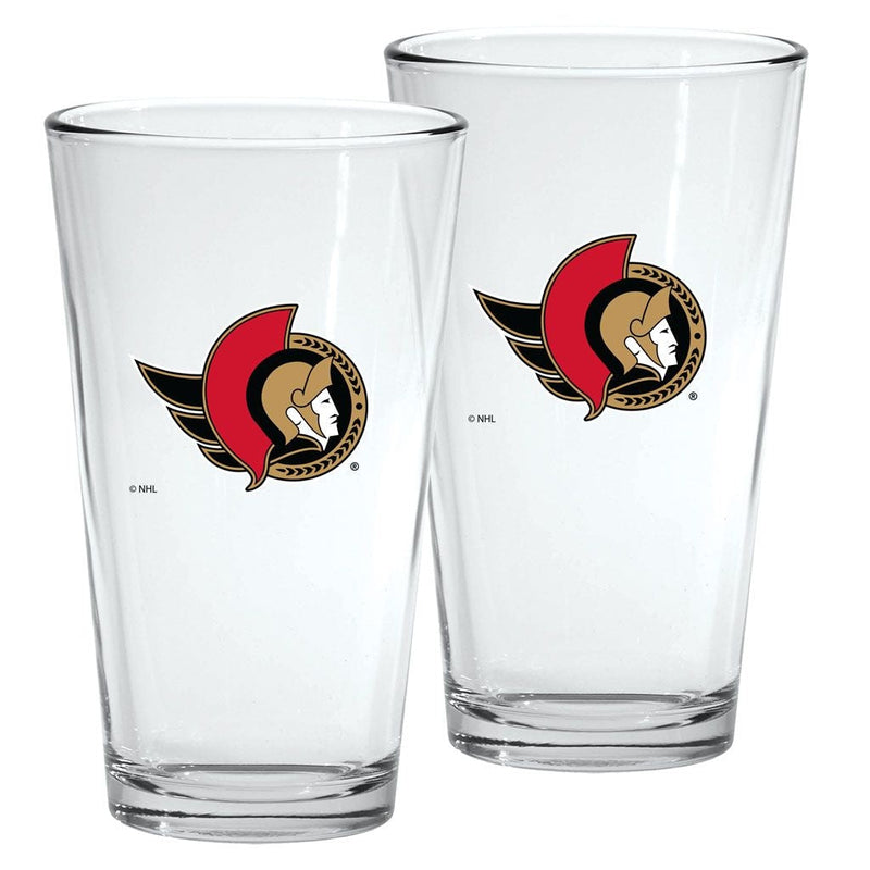 NHL Ottawa Senators Mixing Pint Glass Box Set, 2-pk, 16-oz V8