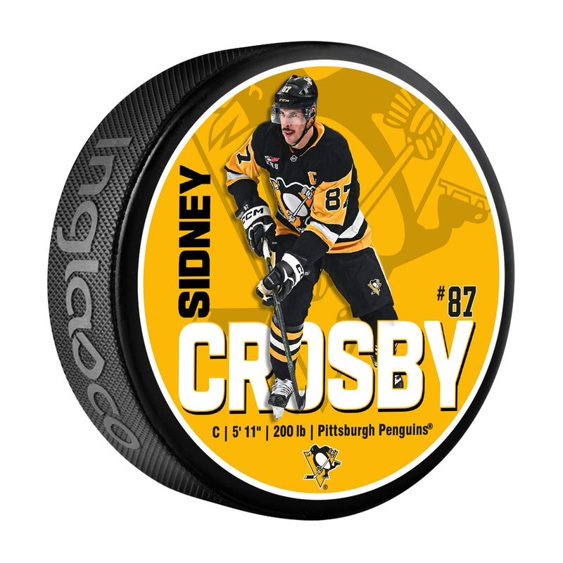 NHL Pittsburgh Penguins Sidney Crosby Hockey Puck, 6-oz P3