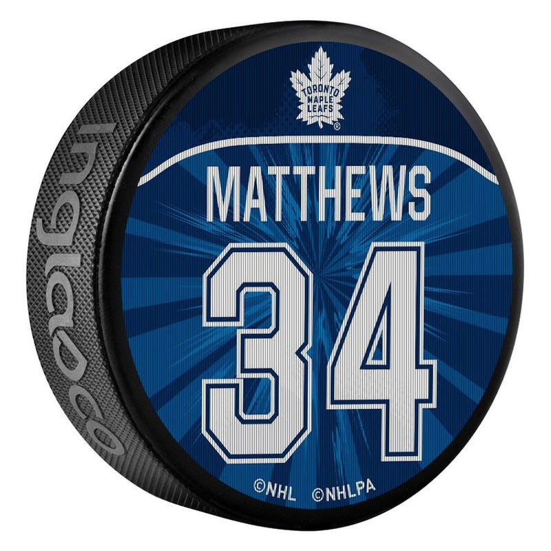 NHL Toronto Maple Leafs Auston Matthews Dual Image Lenticular Puck, 6-oz C0