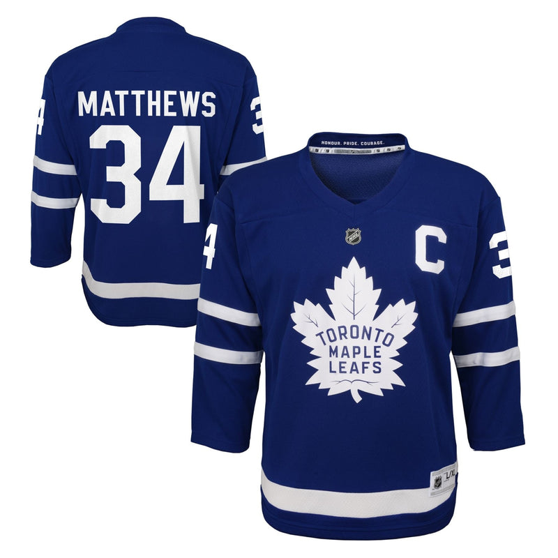 NHL Toronto Maple Leafs Replica Player Jersey, Auston Matthews, Youth, Assorted Sizes A1