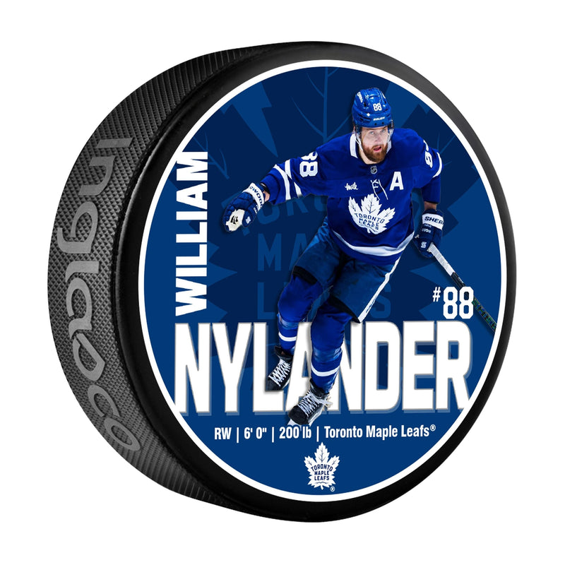 NHL Toronto Maple Leafs William Nylander Hockey Puck, 6-oz R4
