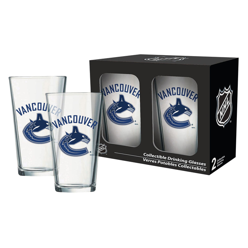 NHL Vancouver Canucks Mixing Pint Glass Box Set, 2-pk, 16-oz C6