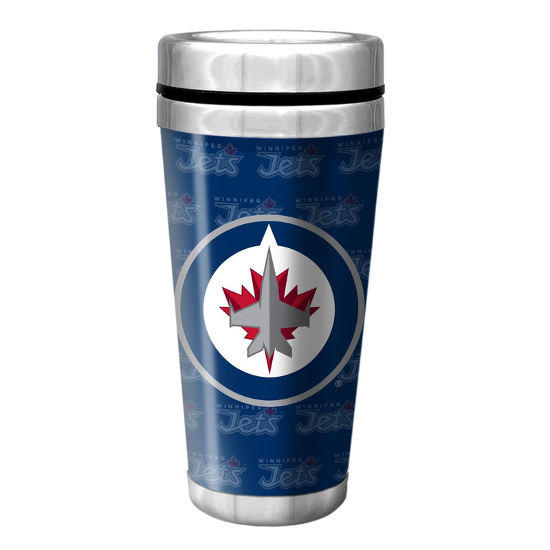 NHL Winnipeg Jets Full Wrap Wallpaper Travel Mug, 14-oz G4
