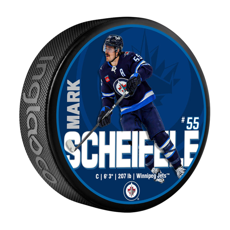 NHL Winnipeg Jets Mark Scheifele Hockey Puck, 6-oz I1