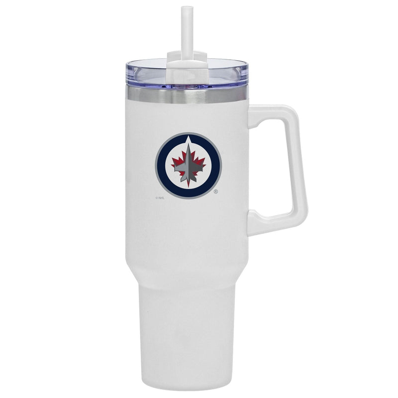 NHL Winnipeg Jets Travel Mug with Straw and Handle, 40-oz O0