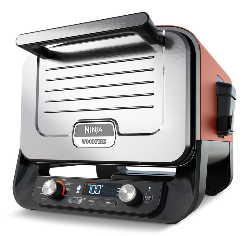 Ninja Woodfire 8-in-1 Electric Outdoor Oven for Pizza, Max Roast, Specialty Roast, Broil, Bake, Smoker, Dehydrate and Keep Warm, 105-700°F P3
