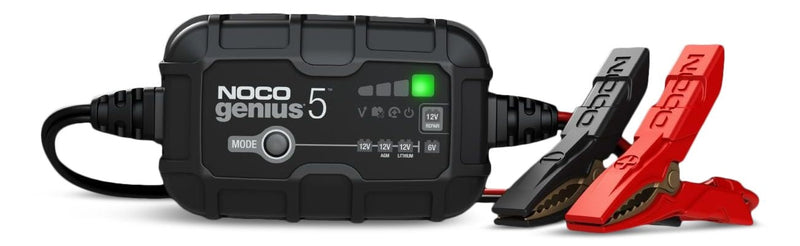 NOCO GENIUS5 Smart Battery Charger/Maintainer/Desulfator, 5-Amp, 6V/12V F8