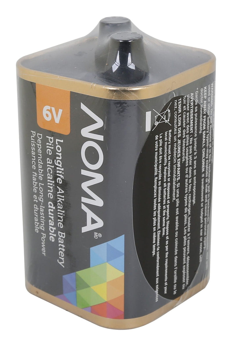 NOMA 1-pk 6V / 6 Volt Square Alkaline Lantern Battery, Long Lasting O5