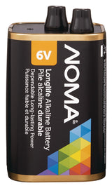 NOMA 1-pk 6V / 6 Volt Square Alkaline Lantern Battery, Long Lasting