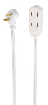 NOMA 15-ft 16/2 Indoor Extension Cord, 3 Outlets, Flat Plug, White
