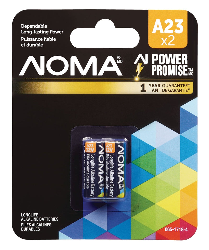 NOMA A23 12V / 12 Volt Alkaline Batteries, 2-pk D5