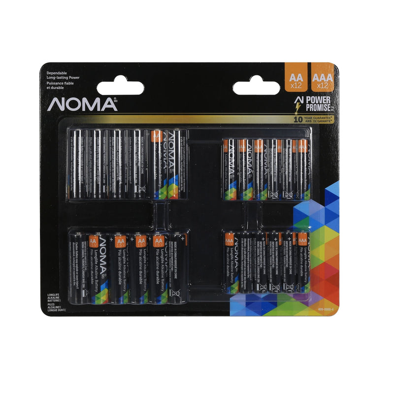 NOMA AA & AAA Battery Combo, 12-pk V2