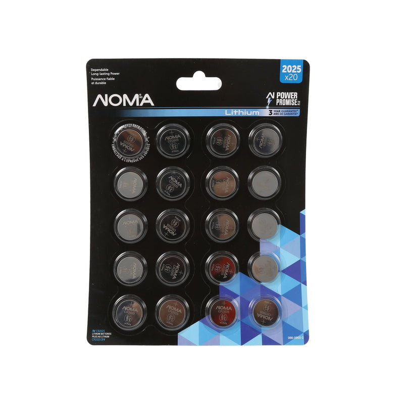 NOMA CR2025 Button Cell Batteries, 20-pk A2