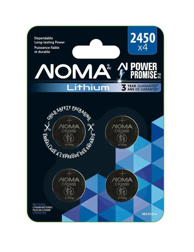 Noma CR2450 Lithium Battery, Long-Lasting Power, 4-pc G7