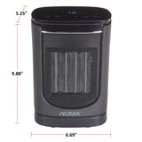 NOMA Digital Ceramic Desk Heater with LED Display