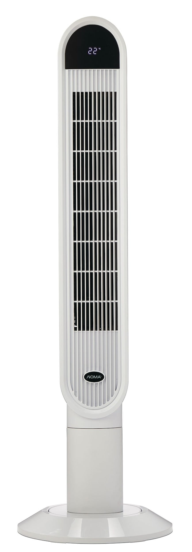 NOMA Oscillating Tower Fan, Remote Control, 3-Speed, White, 45-in