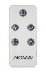 NOMA Oscillating Tower Fan, Remote Control, 3-Speed, White, 45-in