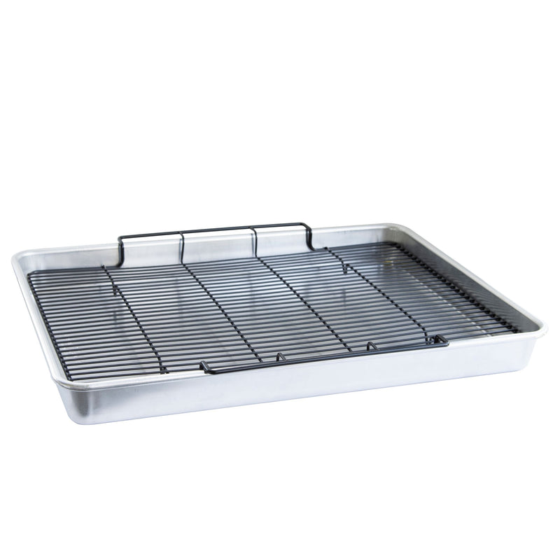 Nordicware Oven Crisp Aluminum Baking Sheet with Tray, 2-pc S0