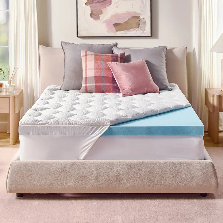 Novaform Pillow Top Plus Gel Memory Foam 4-inch Mattress Topper A6