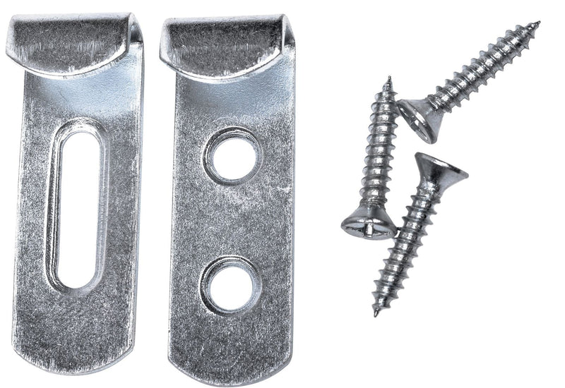 OOK Invisible Mirror Holder, For Frameless Mirrors, Steel Construction, Silver, 4-pk R5