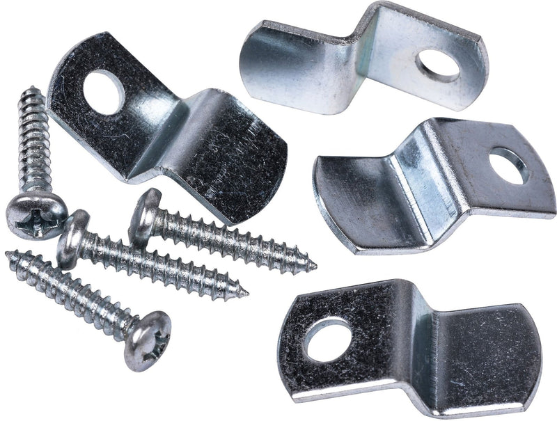 OOK Mirror Holder, For Frameless Mirrors, 20-lb Capacity, Zinc-Finish, 4-pk R8