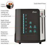 Oster 2-Slice Digital Touchscreen Toaster with Easy Touch Technology