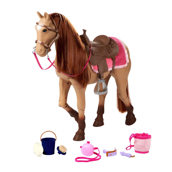 Our Generation Toy Horse Playset with Accessories for Ages 3+, Various Styles T0