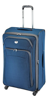 Outbound Coast Expandable Softside Spinner Wheel Travel 28-in Suitcase, Wet Pocket, Blue
