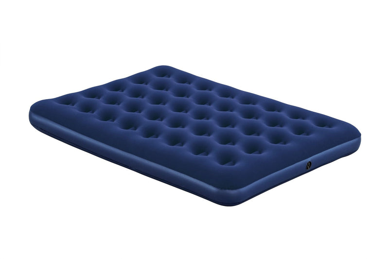 Outbound Double Single-High Inflatable Air Mattress/Airbed with Flocked Top & Repair Kit Y0