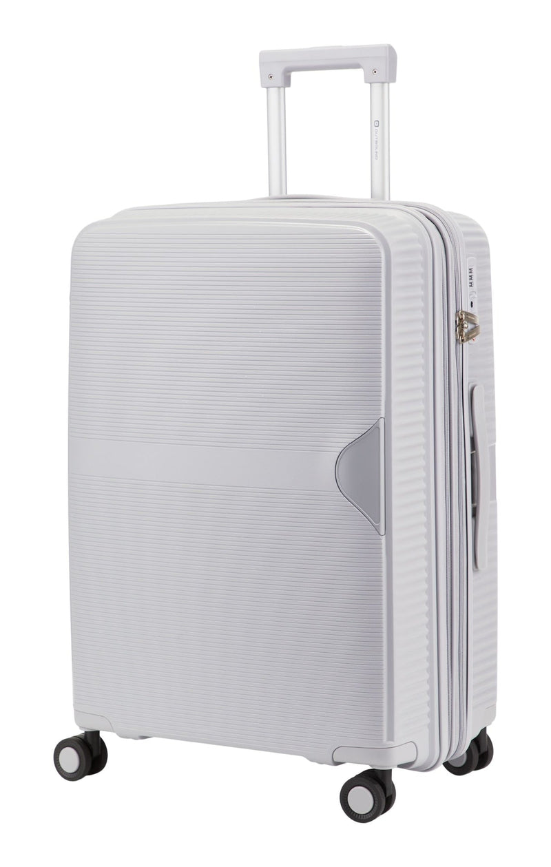 Outbound Hardside Medium Luggage Bag, Silver E5
