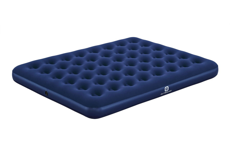 Outbound Queen Single-High Inflatable Air Mattress/Airbed with Flocked Top & Repair Kit C5