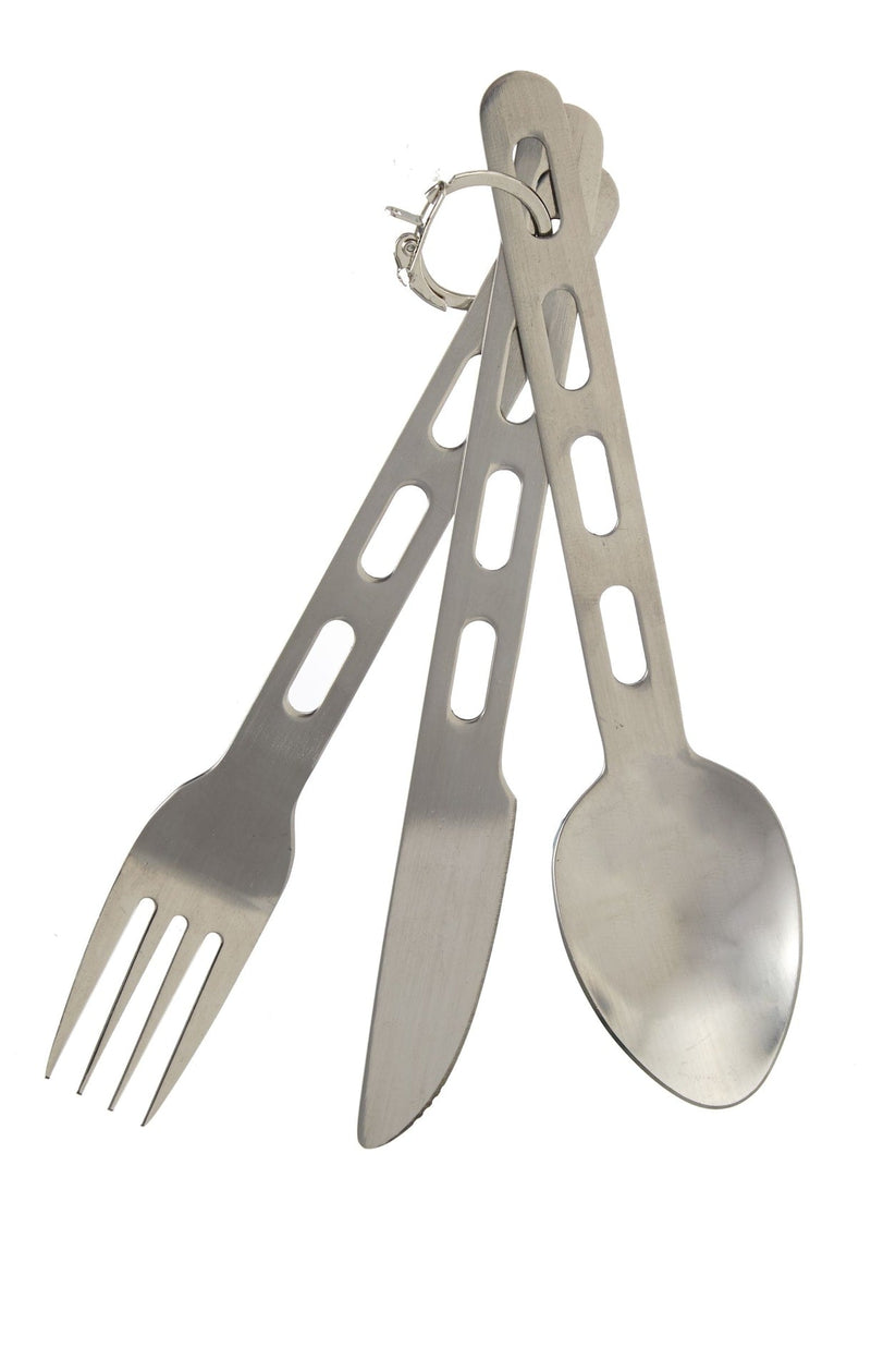 Outbound Stainless Steel Cutlery Set with Detachable Ring, 3-pc E5